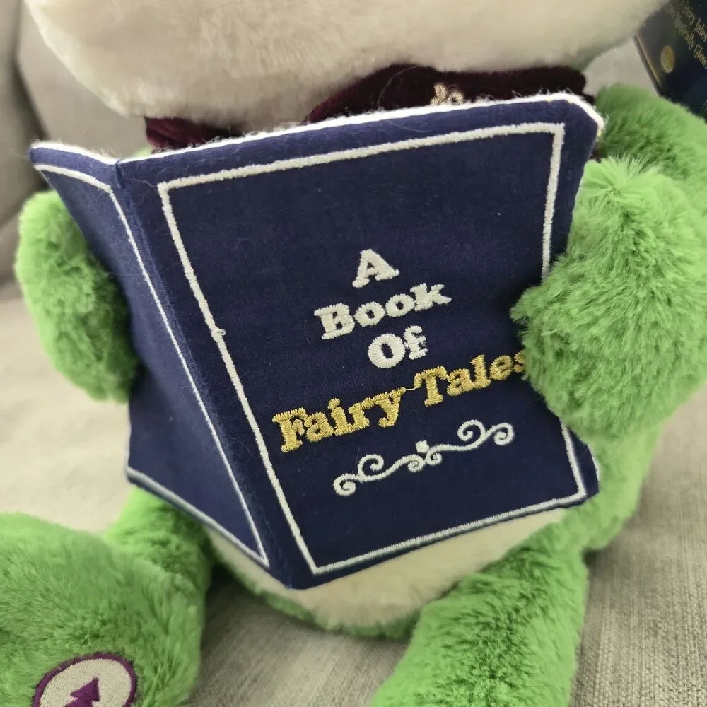 NWT Cuddle Barn Hadley Storytelling Frog Prince Plush Toy Reads 5 Fairy Tales - Picture 3 of 14
